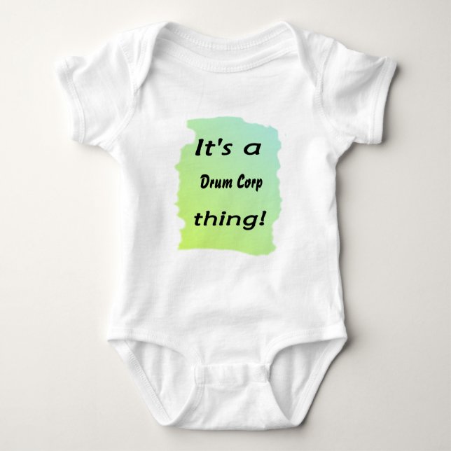 Es ist eine Trommel corp-Sache! Baby Strampler (Vorderseite)
