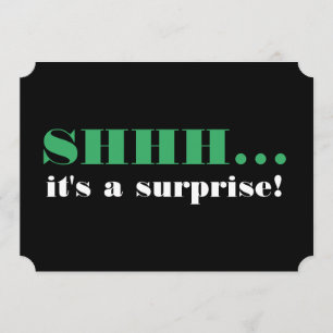 Es ist eine überraschende Geburtstagsparty über de Einladung