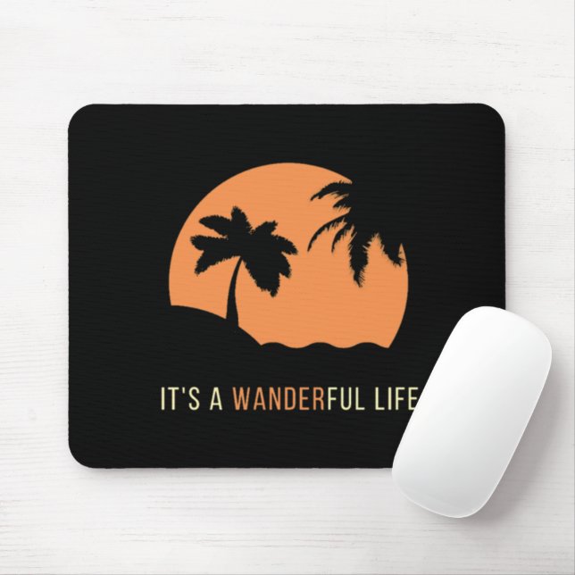 Es ist eine Wanderbewegung Mousepad (Mit Mouse)