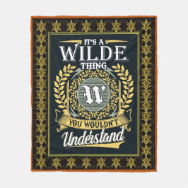 Es ist eine wilde Sache, die man nicht verstehen k Fleecedecke