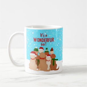 Es ist eine WONDERFUR Life Weihnachtsferien-Tasse Kaffeetasse