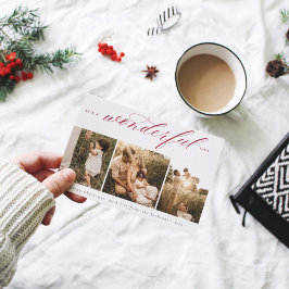 Es ist eine wunderbare Foto-Ferienkarte Feiertagskarte