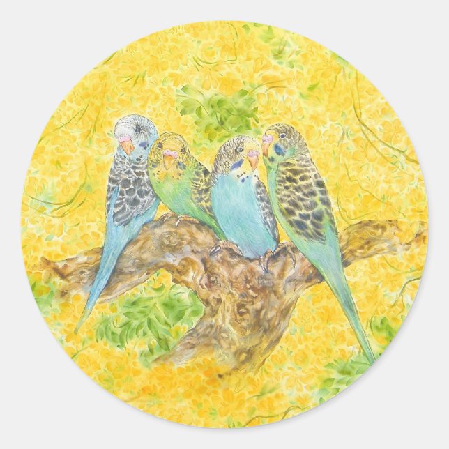 Es ist eine wunderschöne Welt Runder Aufkleber (Vorderseite)