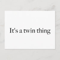 Es ist eine Zwillingsfigur