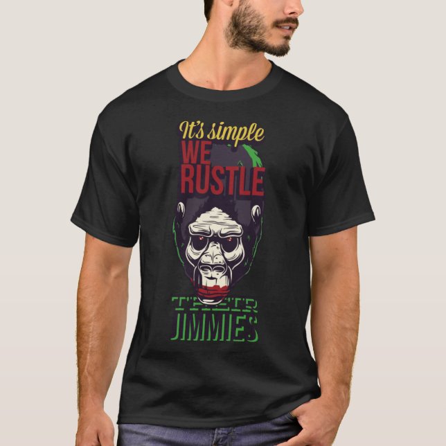 Es ist einfach, dass wir ihren Jimmies Gorilla wid T-Shirt (Vorderseite)
