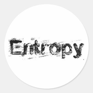 Es ist einfach Entropie Runder Aufkleber