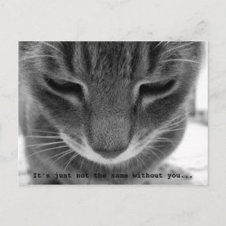 Es ist einfach nicht dasselbe ohne dich... postkarte