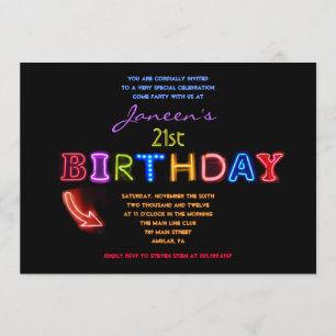 ES IST ELEKTRISCH! Einladung zum 21. Geburtstag