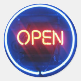 ES IST ELEKTRISCH! NEON SIGN Bar Mitzvah Open Sieg Runder Aufkleber