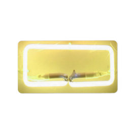 ES IST ELEKTRISCH! NEON SIGN Drucken Sie Ihre eige Adressaufkleber