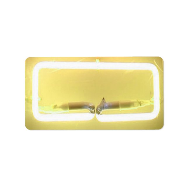 ES IST ELEKTRISCH! NEON SIGN Drucken Sie Ihre eige Adressaufkleber (Vorne)