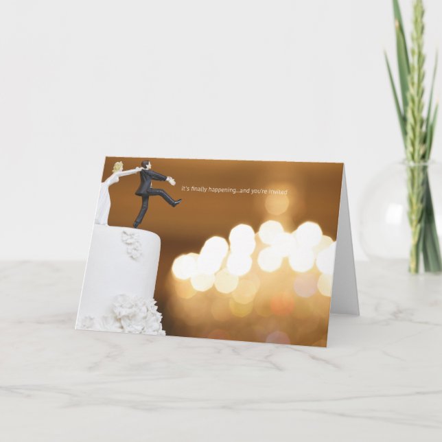 Es ist endlich Ereignis... und du bist eingeladen Einladung (Vorderseite)