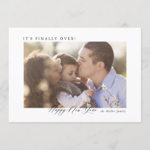 Es ist endlich über Silvester Foto Cards Einladung