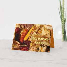 Es ist Erntezeit, Hübsche Herbststimmung Karte