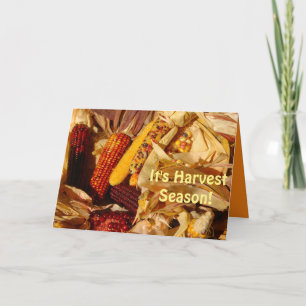 Es ist Erntezeit, Hübsche Herbststimmung Karte