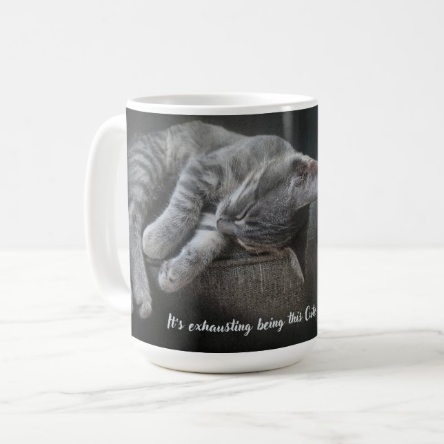 Es ist erschöpfend, so niedlich zu sein kaffeetasse (Vorderseite Links)