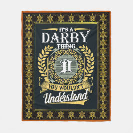 Es ist etwas Darby, das man nicht verstehen konnte Fleecedecke