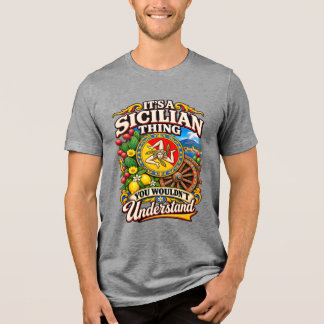 Es ist etwas Sizilianisches, das du nicht verstehe Tri-Blend Shirt