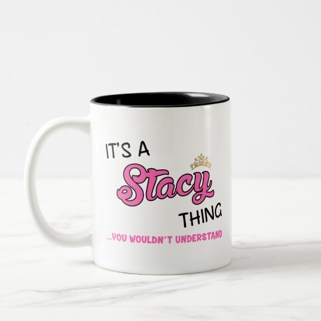 Es ist etwas Stacy, das man nicht verstehen würde Zweifarbige Tasse (Links)