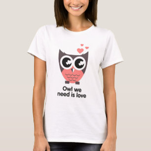 Es ist Eule, gutes Shirt blau