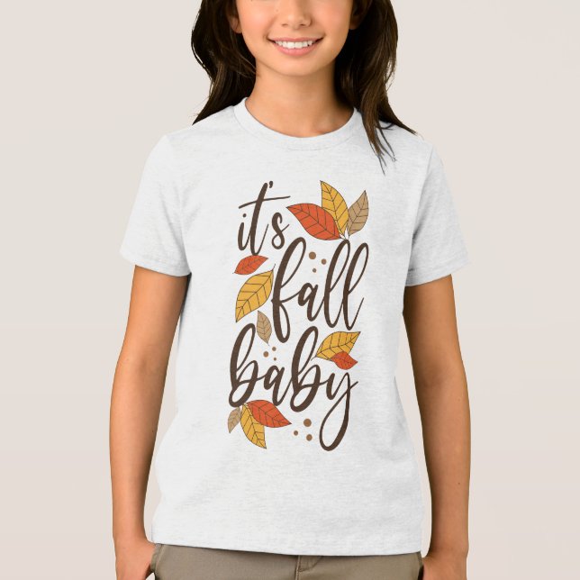 Es ist Fall Baby Tri-Blend Shirt (Vorderseite)