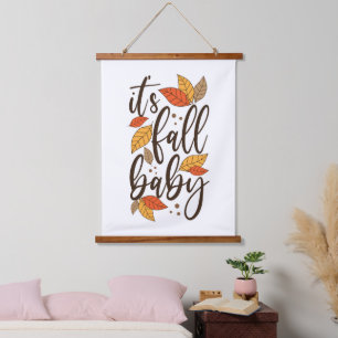 Es ist Fall Baby Wandteppich Mit Holzrahmen