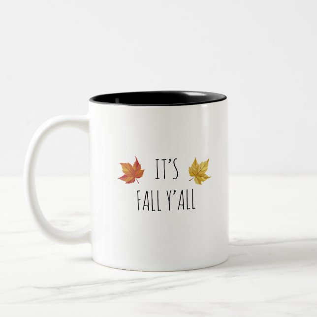 Es ist Fall Sie Rae Dunn inspirierter Zweifarbige Tasse (Links)