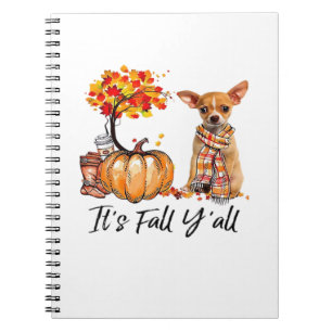Es ist Fall Y’all Chihuahua Hund Halloween Notizblock