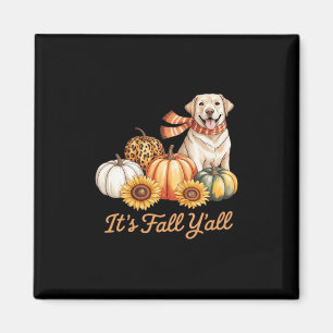 Es ist Fall Y’all Dog Leopard Pumpkin Fall Creativ Magnet