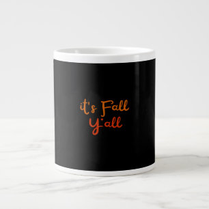 Es ist Fall Y’all Happy Fall Y’all Retro Style Jumbo-Tasse