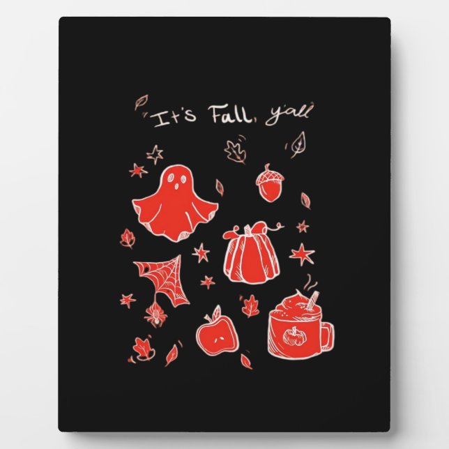 Es ist Fall Y’all Minimal Clean Fotoplatte (Vorderseite)