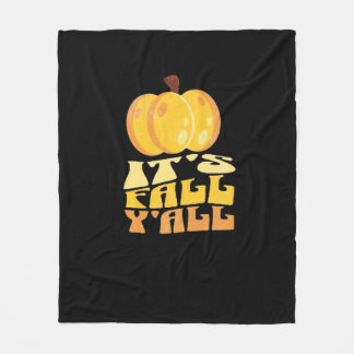 Es ist Fall Y’all Pumpkin Retro Classic Fleecedecke