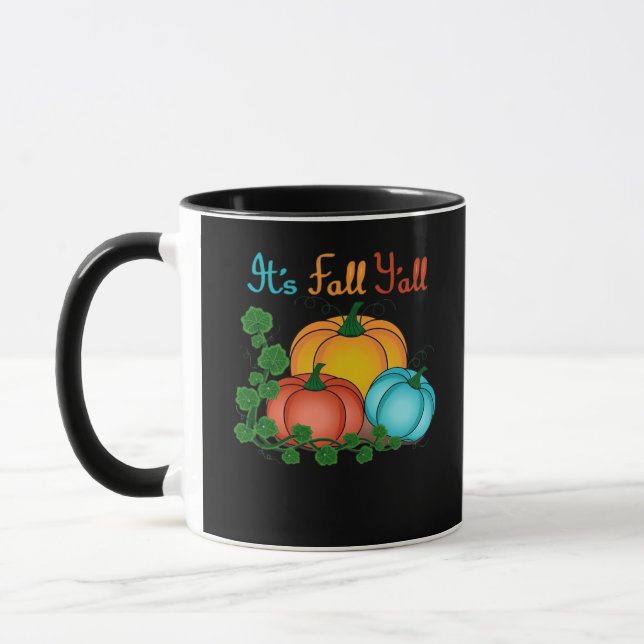 Es ist Fall Y’all Pumpkins Retro Graphic Tasse (Links)