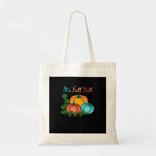 Es ist Fall Y’all Pumpkins Retro Graphic Tragetasche (Vorne)