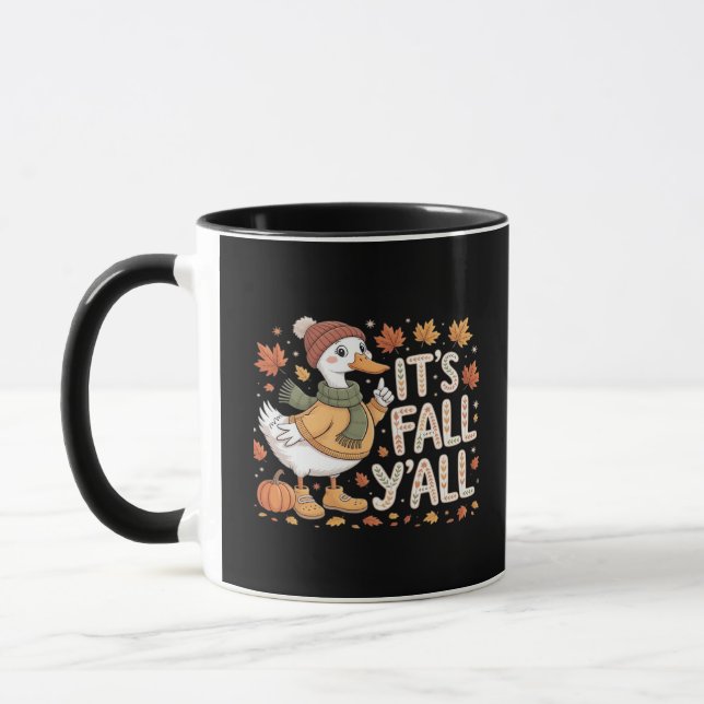 Es ist Fall Y’all Retro Classic Tasse (Links)