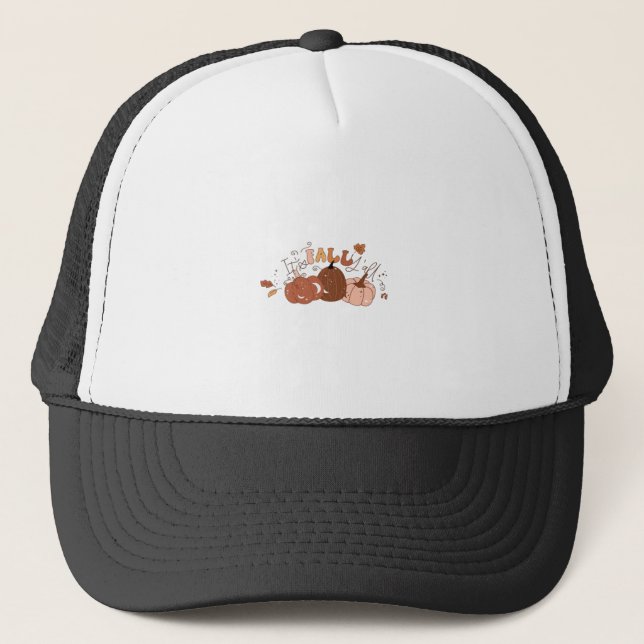 Es ist Fall Y’all Retro Classic Truckerkappe (Vorderseite)
