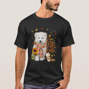 Es ist Fall Y All Samoyed Dog Erntedank Halloween T-Shirt