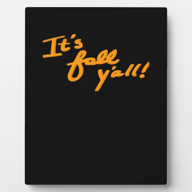 Es ist Fall Y’all Simple Ästhetik Style Fotoplatte (Vorderseite)