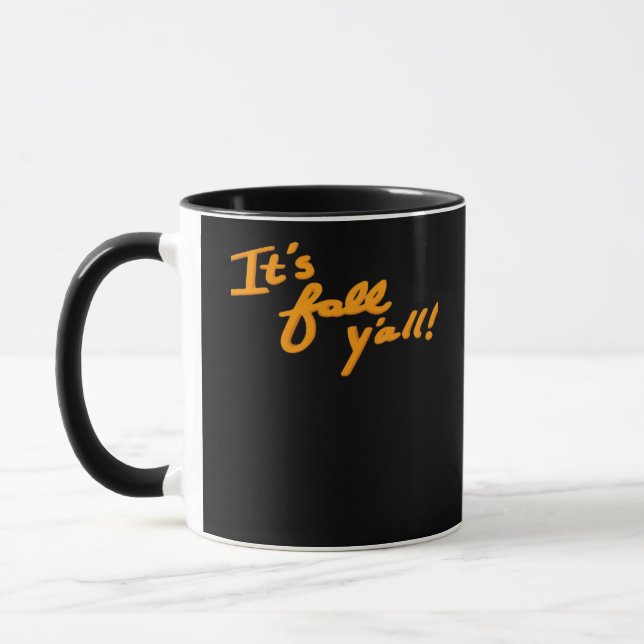 Es ist Fall Y’all Simple Ästhetik Style Tasse (Links)