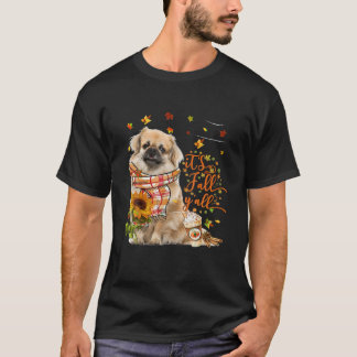 Es ist Fall Y Alltibetischer Spaniel-Hund-Erntedan T-Shirt