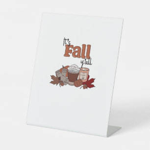 Es ist Fall Y'all ästhetische einfach Sockelschild