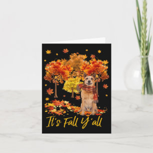Es ist Fall Yall Australian Cattle Dog Tree Pumpki Karte