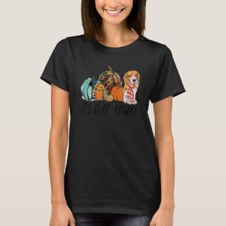 Es ist Fall Y'all Beagle Dog Leopard Pumpkin Falli T-Shirt