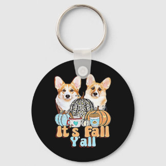 Es ist Fall Y'all Corgis Einzigartige Ästhetik Schlüsselanhänger
