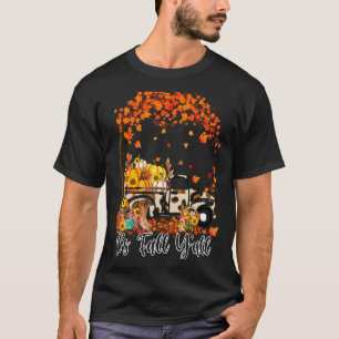 Es ist Fall Y'all Fall Vibes Fallende Blätter Pump T-Shirt