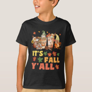 Es ist Fall Y'all Football Gnome Happy Fall Y’all  T-Shirt