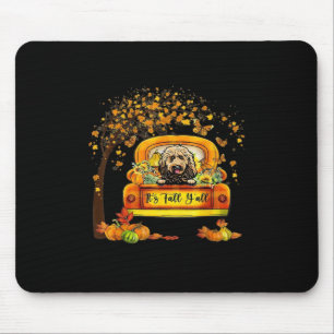 Es ist Fall Y'all Goldendoodle Erntedank Pumpkin Mousepad