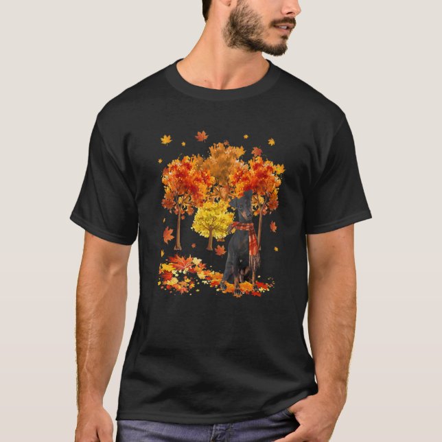 Es ist Fall Y'all Manchester Terrier Herbstbaum Fa T-Shirt (Vorderseite)