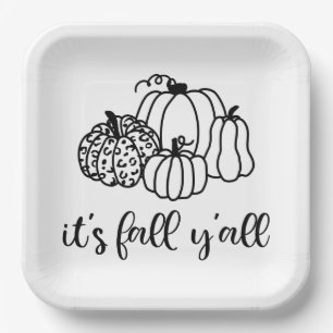 Es ist Fall Y'all Pappteller