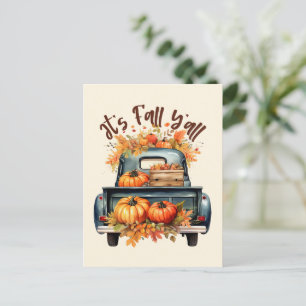 Es ist Fall Y'all Postkarte